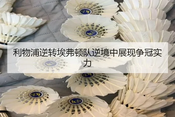 利物浦逆转埃弗顿队逆境中展现争冠实力
